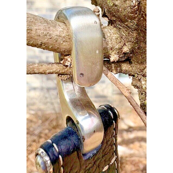 Brighton Black B10523 Buckle & Hook Leather Belt Size Small - Picture 4 of 7